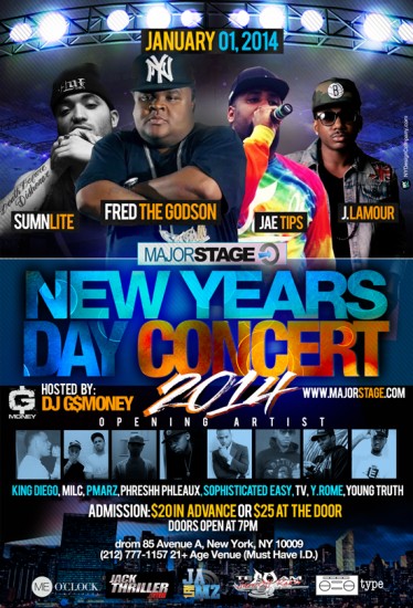 MajorStage Presents: Fred The Godson Live on New Years Day