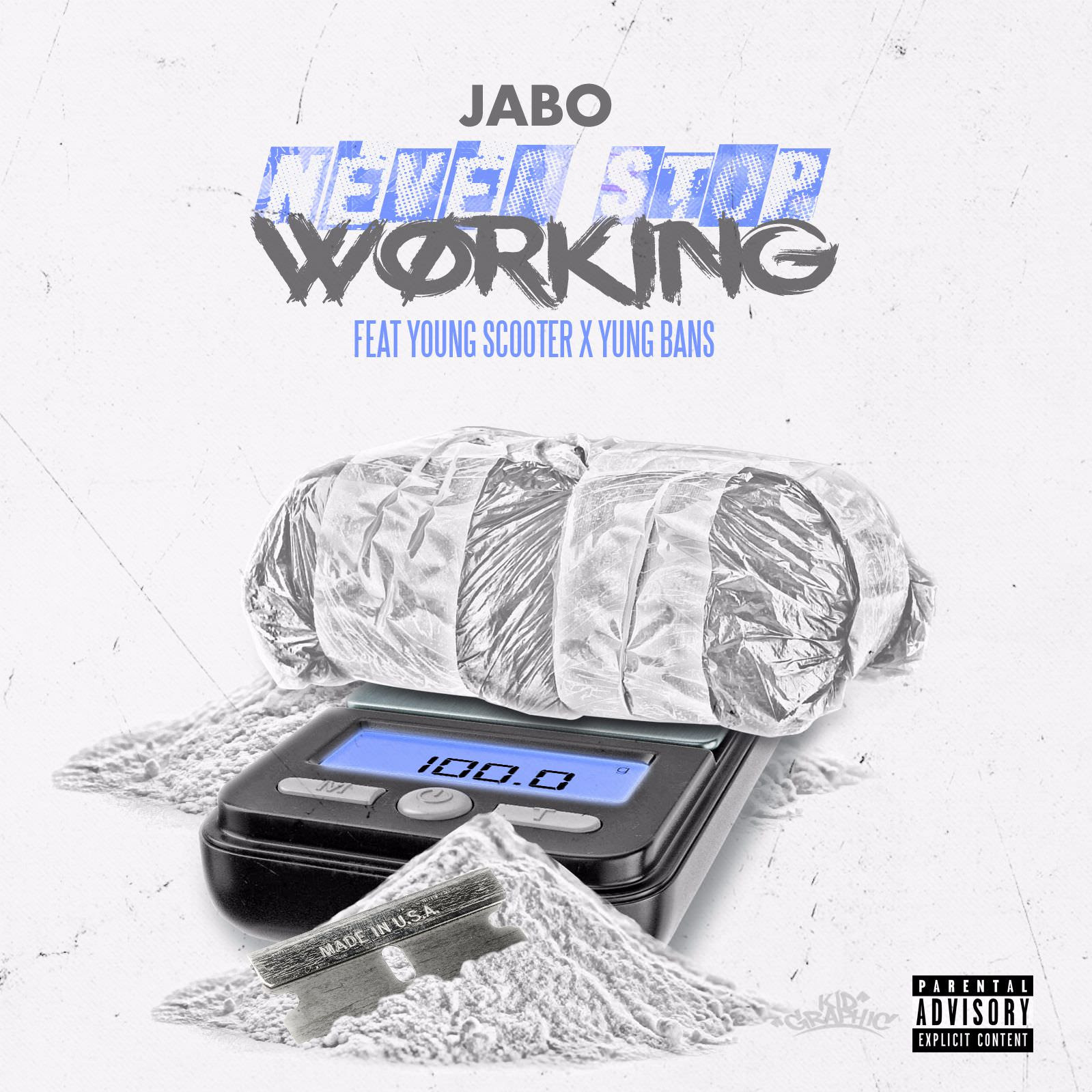 Jabo feat. Young Scooter & Yung Bans “Never Stop Working”