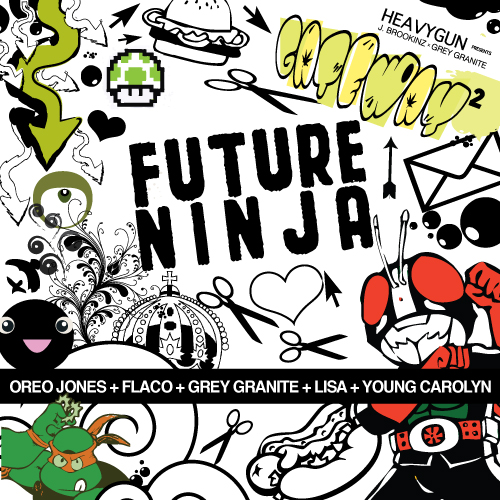 J. Brookinz “Future Ninja” ft. Oreo Jones, Flaco, Grey Granite, Lisa Berlin and Young Carolyn