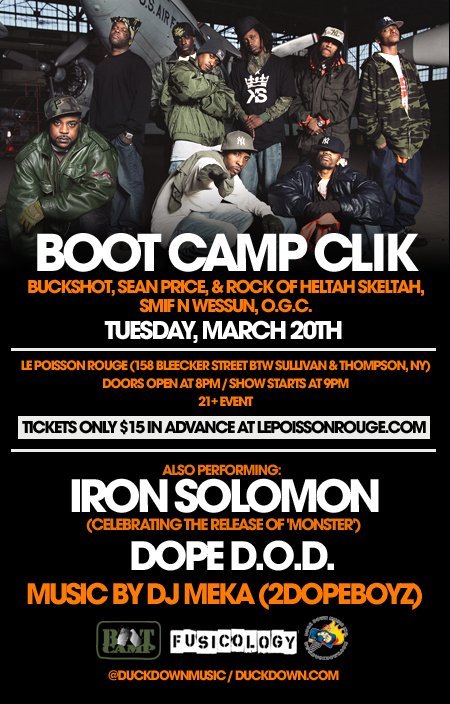 Boot Camp Clik Tonight @ Le Poisson Rouge, NYC [LIVE]