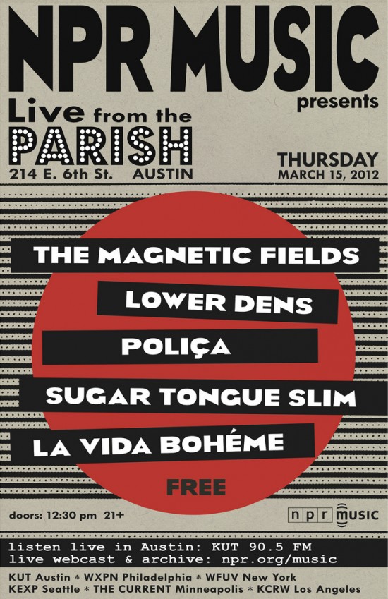 STS x NPR = SXSW with Fiona Apple, Bruce Springsteen & Magnetic Fields