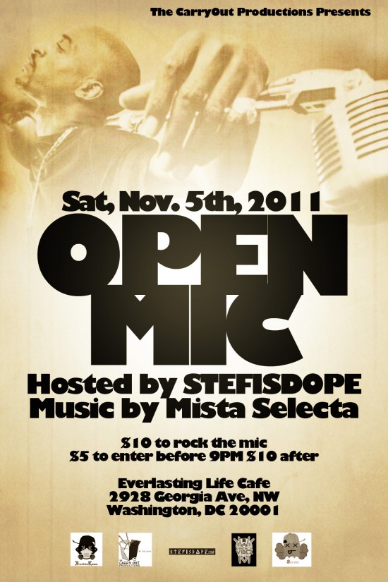 Open Mic THIS SATURDAY @ Everlasting Life Cafe, Washington DC