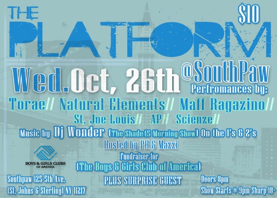 The Platform Show benefiting The Boys & Girls Club [TOMORROW]