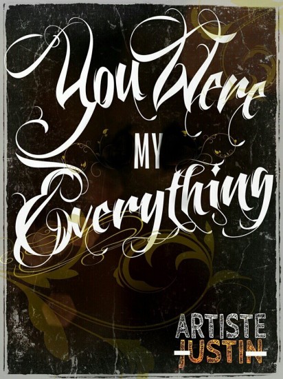 Artiste Justin “You Were My Everything” [ALBUM COVER]